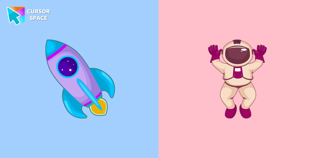 Astronaut in Weightlessness cursor cursor pack